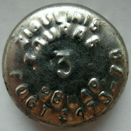 along the outer circumference: Žigulinis ГОСТ 3473\u002D78, along the inner one: Tauras 26 kap.