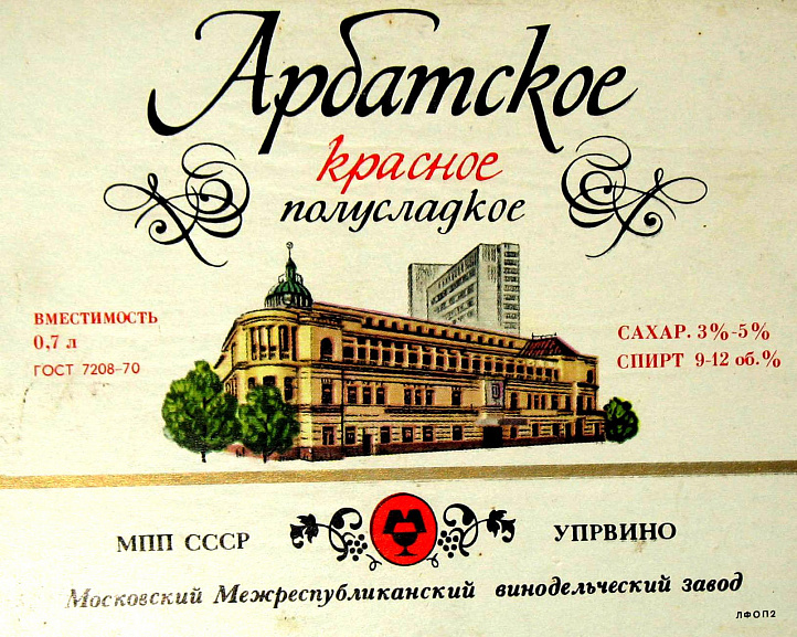 Moscow Interrepublican Winery in the USSR